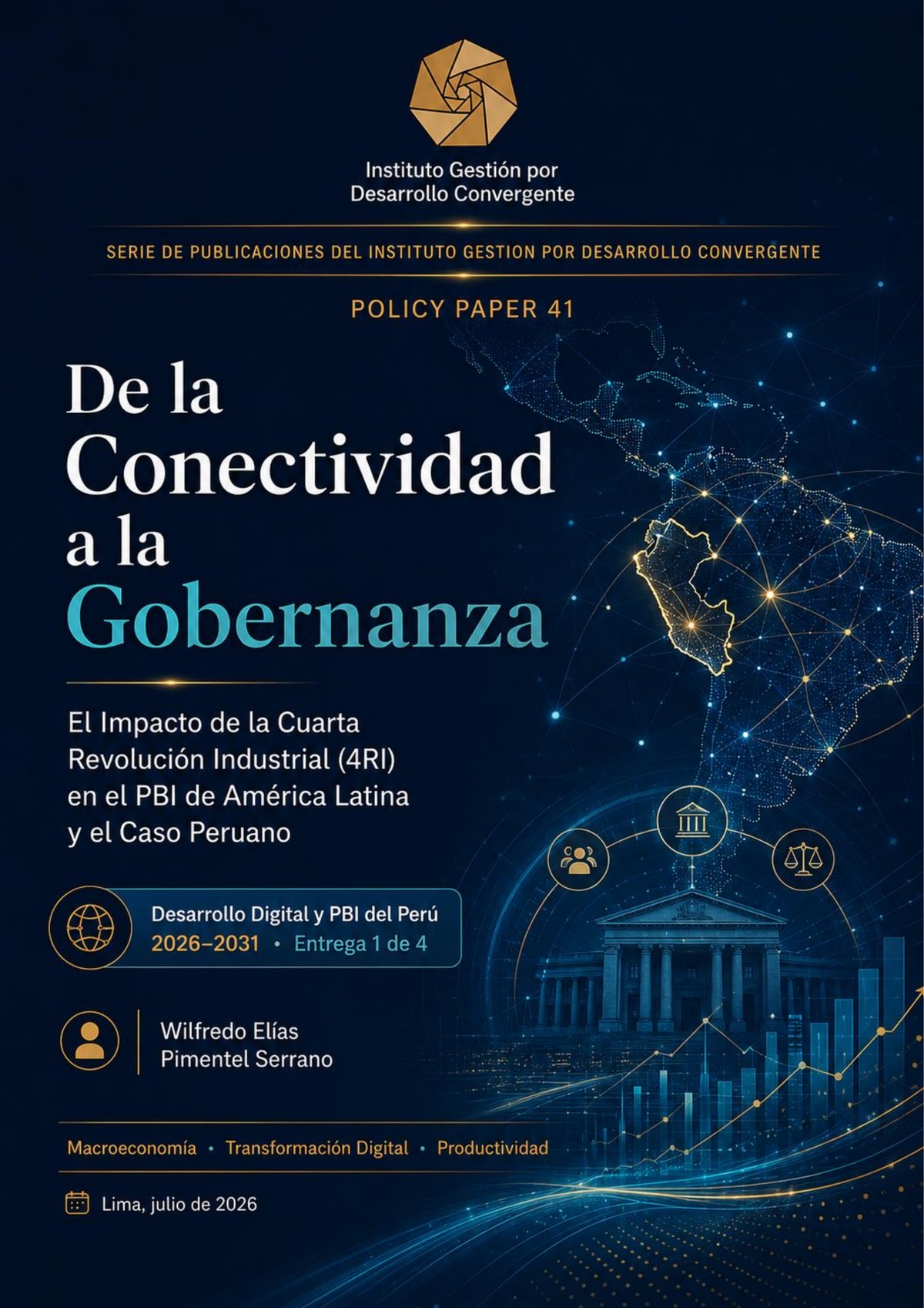 Portada del Policy Paper 41: De la Conectividad a la Gobernanza